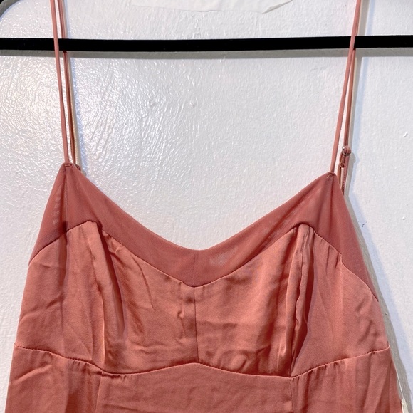 NWT Free People -Peach City Cool Midi Chemise/dress Adjustable straps  M - Picture 7 of 14